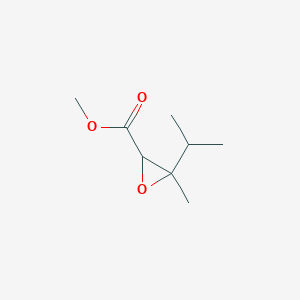 molecular formula C8H14O3 B161740 Methyl 3-methyl-3-propan-2-yloxirane-2-carboxylate CAS No. 137218-34-9