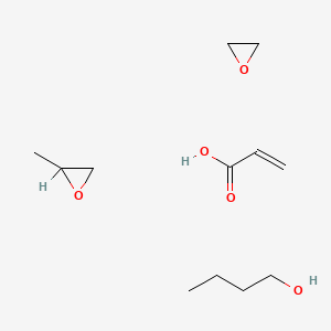 molecular formula C12H24O5 B1617403 Butan-1-ol;2-methyloxirane;oxirane;prop-2-enoic acid CAS No. 70857-15-7