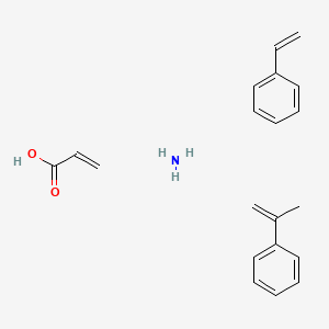 molecular formula C20H25NO2 B1617405 azane;prop-2-enoic acid;prop-1-en-2-ylbenzene;styrene CAS No. 89678-90-0