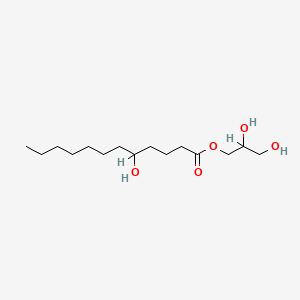 molecular formula C15H30O5 B1617406 2,3-二羟基丙基 5-羟基十二烷酸酯 CAS No. 26446-32-2
