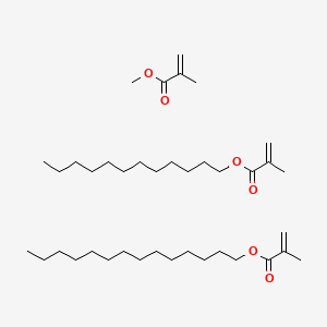 molecular formula C39H72O6 B1617407 Lauryl methacrylate methyl methacrylate myristyl methacrylate polymer CAS No. 68171-50-6