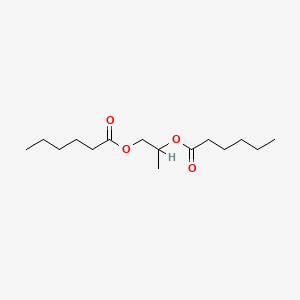 molecular formula C15H28O4 B1617432 Propylene glycol dihexanoate CAS No. 50343-36-7
