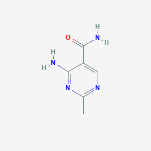 molecular formula C6H8N4O B1617443 4-Amino-2-methylpyrimidine-5-carboxamide CAS No. 7389-14-2