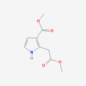 methyl 2-(2-methoxy-2-oxoethyl)-1H-pyrrole-3-carboxylate