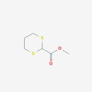 molecular formula C6H10O2S2 B1617448 Methyl 1,3-dithiane-2-carboxylate CAS No. 56579-84-1