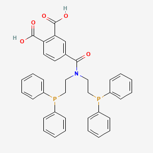 4-{Bis[2-(diphenylphosphanyl)ethyl]carbamoyl}benzene-1,2-dicarboxylic acid