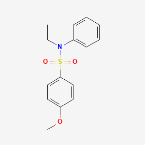 molecular formula C15H17NO3S B1617452 N-ethyl-4-methoxy-N-phenylbenzenesulfonamide CAS No. 5343-90-8