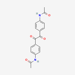 molecular formula C18H16N2O4 B1617459 N-[4-[2-(4-acetamidophenyl)-2-oxoacetyl]phenyl]acetamide CAS No. 21501-14-4