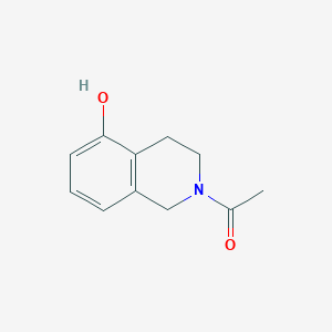 molecular formula C11H13NO2 B1617473 1-(5-Hydroxy-3,4-dihydroisoquinolin-2(1h)-yl)ethanone CAS No. 91133-00-5