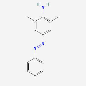 molecular formula C14H15N3 B1617474 2,6-Dimethyl-4-[(e)-phenyldiazenyl]aniline CAS No. 41165-12-2