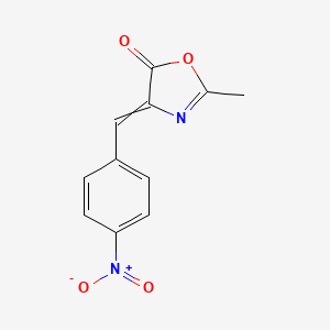 5(4H)-Oxazolone, 2-methyl-4-[(4-nitrophenyl)methylene]-