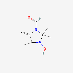 3-Hydroxy-2,2,4,4-tetramethyl-5-methylene-1-imidazolidinecarbaldehyde