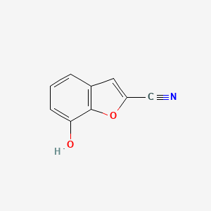 molecular formula C9H5NO2 B1617490 7-Hydroxybenzofuran-2-carbonitrile CAS No. 53020-47-6