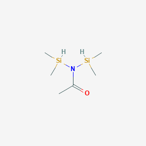 molecular formula C6H15NOSi2 B1617494 N,N-Bis(dimethylsilyl)acetamide CAS No. 21305-90-8
