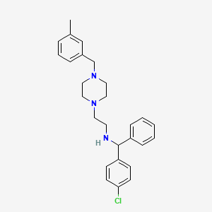 1-(2-(alpha-(p-Chlorophenyl)benzylamino)ethyl)-4-(m-methylbenzyl)piperazine