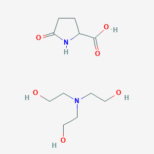2-(Bis(2-hydroxyethyl)amino)ethanol; 5-oxopyrrolidine-2-carboxylic acid