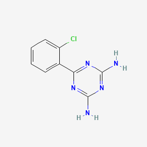 6-(2-Chlorophenyl)-1,3,5-triazine-2,4-diamine