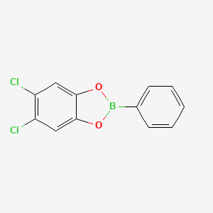 molecular formula C12H7BCl2O2 B1617536 Benzeneboronic acid, 1,2-(4,5-dichlorophenylene) ester CAS No. 73688-88-7
