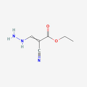 Ethyl 2-cyano-3-hydrazinoacrylate