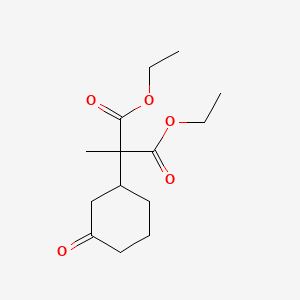 molecular formula C14H22O5 B1617550 Diethyl 2-methyl-2-(3-oxocyclohexyl)malonate CAS No. 52263-19-1