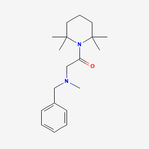 Piperidine, 1-(N-benzyl-N-methylglycyl)-2,2,6,6-tetramethyl-