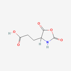 molecular formula C6H7NO5 B1617564 2,5-Dioxooxazolidine-4-propionic acid CAS No. 3981-39-3