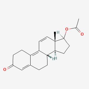 molecular formula C20H24O3 B1617569 17beta-Acetoxyestra-4,9,11-trien-3-one CAS No. 49707-37-1