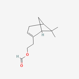 molecular formula C12H18O2 B1617576 2-(6,6-Dimethylbicyclo(3.1.1)hept-2-en-2-yl)ethyl formate CAS No. 68310-60-1