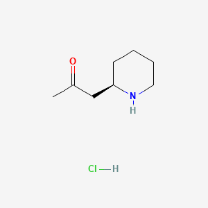 molecular formula C8H16ClNO B1617585 (R)-1-(2-Piperidyl)acetone hydrochloride CAS No. 6152-82-5