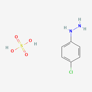 molecular formula C6H9ClN2O4S B1617589 P-CHLOROPHENYLHYDRAZINE SULFATE CAS No. 70597-89-6