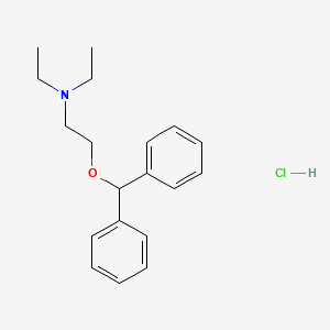 molecular formula C19H26ClNO B1617609 Ethylbenzhydramine hydrochloride CAS No. 86-24-8