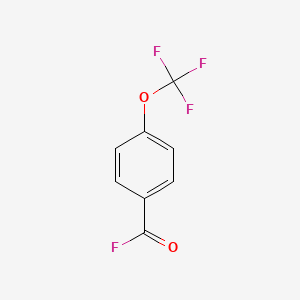 molecular formula C8H4F4O2 B1617613 4-(Trifluoromethoxy)benzoyl fluoride CAS No. 330-11-0