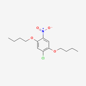 molecular formula C14H20ClNO4 B1617618 1,4-Dibutoxy-2-chloro-5-nitrobenzene CAS No. 89-30-5