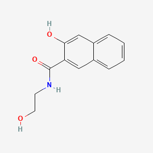 molecular formula C13H13NO3 B1617620 2-Naphthalenecarboxamide, 3-hydroxy-N-(2-hydroxyethyl)- CAS No. 92-80-8