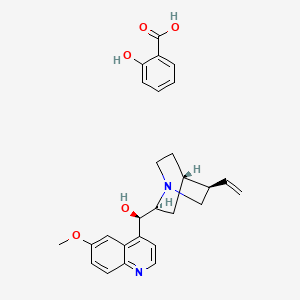 molecular formula C27H30N2O5 B1617641 奎宁水杨酸盐 CAS No. 750-90-3