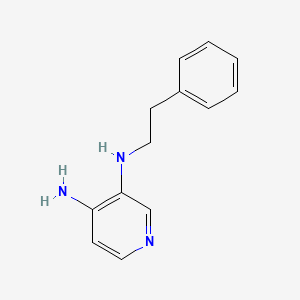 molecular formula C13H15N3 B1617650 4-Amino-3-phenethylaminopyridine CAS No. 2883-60-5