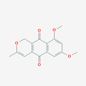 molecular formula C16H14O5 B161766 Dehydroherbarin CAS No. 36379-74-5