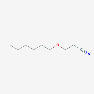 molecular formula C9H17NO B1617667 2-Cyanoethyl hexyl ether CAS No. 5327-02-6