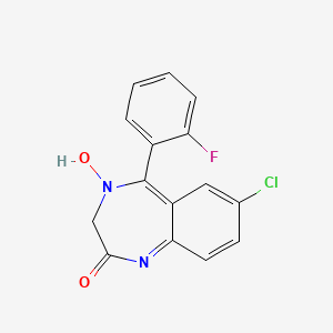 7-chloro-5-(2-fluorophenyl)-4-hydroxy-3H-1,4-benzodiazepin-2-one