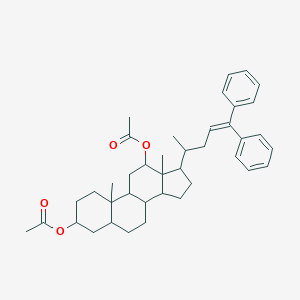 [12-acetyloxy-17-(5,5-diphenylpent-4-en-2-yl)-10,13-dimethyl-2,3,4,5,6,7,8,9,11,12,14,15,16,17-tetradecahydro-1H-cyclopenta[a]phenanthren-3-yl] acetate