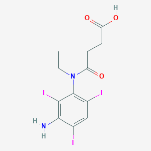 Succinic acid mono-3-amino-2,4,6-triiodo-N-ethylanilide