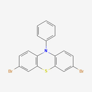 molecular formula C18H11Br2NS B1617707 3,7-dibromo-10-phenyl-10H-phenothiazine CAS No. 89922-58-7