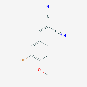 2-[(3-Bromo-4-methoxyphenyl)methylidene]propanedinitrile