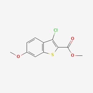 molecular formula C11H9ClO3S B1617718 Methyl 3-chloro-6-methoxy-1-benzothiophene-2-carboxylate CAS No. 59812-35-0