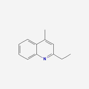 molecular formula C12H13N B1617742 2-Ethyl-4-methylquinoline CAS No. 33357-44-7