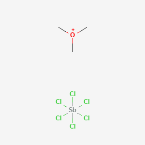 molecular formula C3H9Cl6OS B1617745 Trimethyloxonium hexachloroantimonate CAS No. 54075-76-2