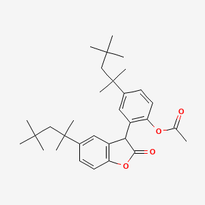 molecular formula C32H44O4 B1617751 Acetoxytetramethylbutylphenyl tetramethylbutylbenzofuranone CAS No. 216698-07-6