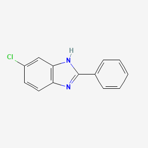 molecular formula C13H11ClN2O B1617767 5-Chloro-2-phenyl-1H-benzo[d]imidazole CAS No. 4926-65-2