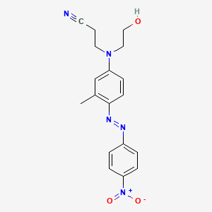 Propanenitrile, 3-((2-hydroxyethyl)(3-methyl-4-((4-nitrophenyl)azo)phenyl)amino)-