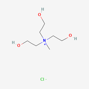 molecular formula C7H18ClNO3 B1617778 Ethanaminium, 2-hydroxy-N,N-bis(2-hydroxyethyl)-N-methyl-, chloride CAS No. 7006-59-9